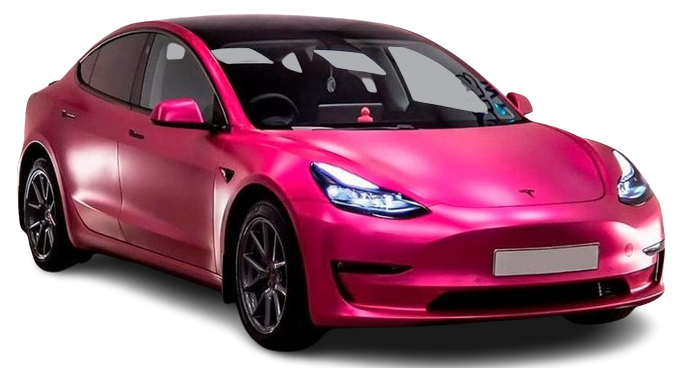 red hot pink car